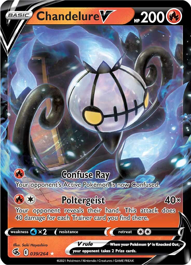 Chandelure V (039/264) [Sword & Shield: Fusion Strike] | Exor Games Truro