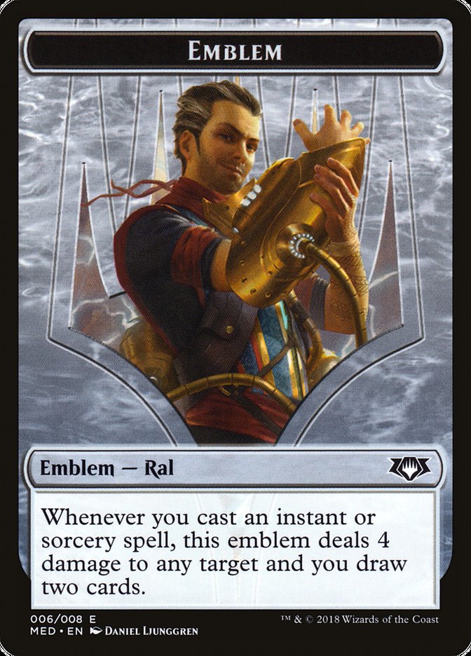 Ral, Izzet Viceroy Emblem [Mythic Edition Tokens] | Exor Games Truro