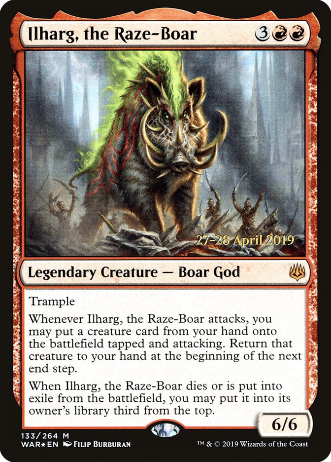 Ilharg, the Raze-Boar [War of the Spark Prerelease Promos] | Exor Games Truro