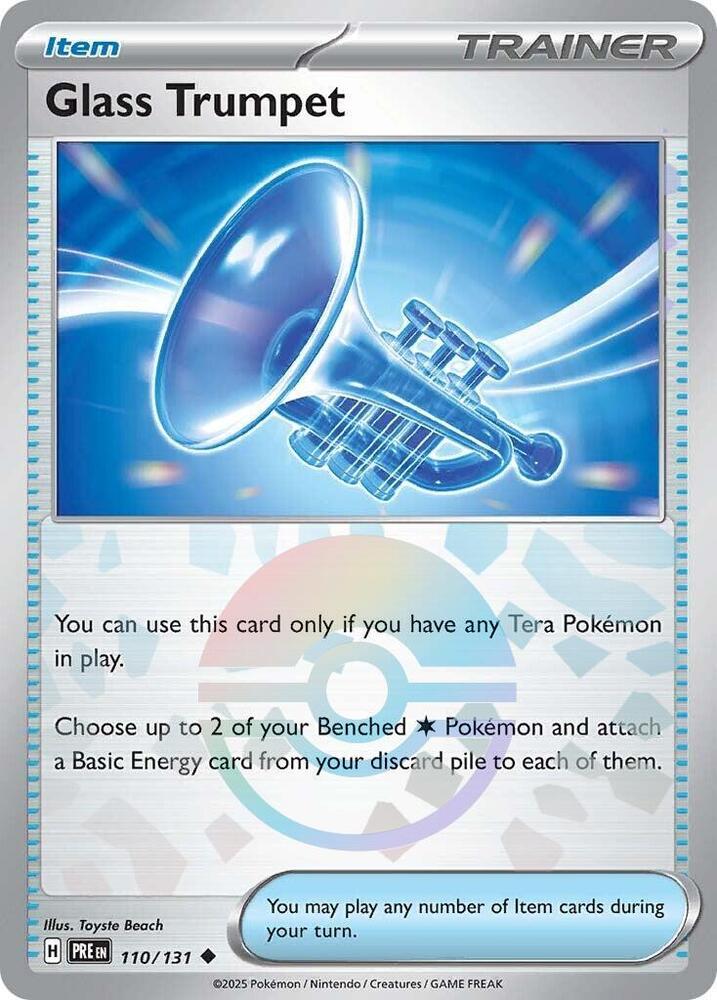 Glass Trumpet (110/131) (Poke Ball Pattern) [Scarlet & Violet: Prismatic Evolutions] | Exor Games Truro