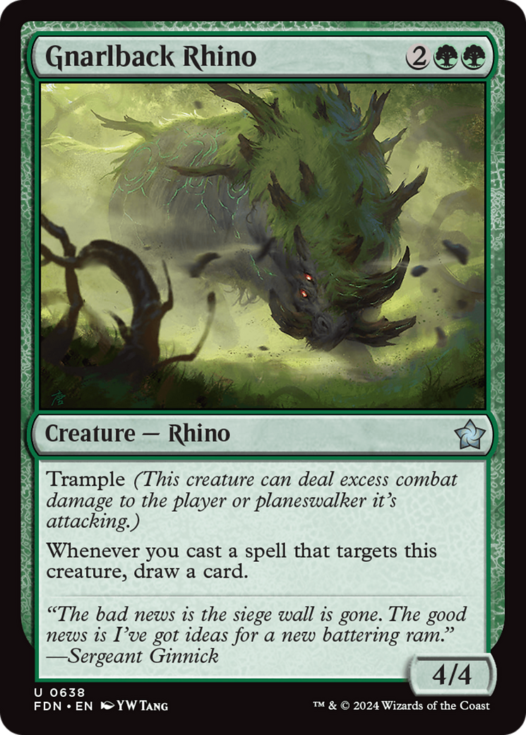 Gnarlback Rhino [Foundations] | Exor Games Truro