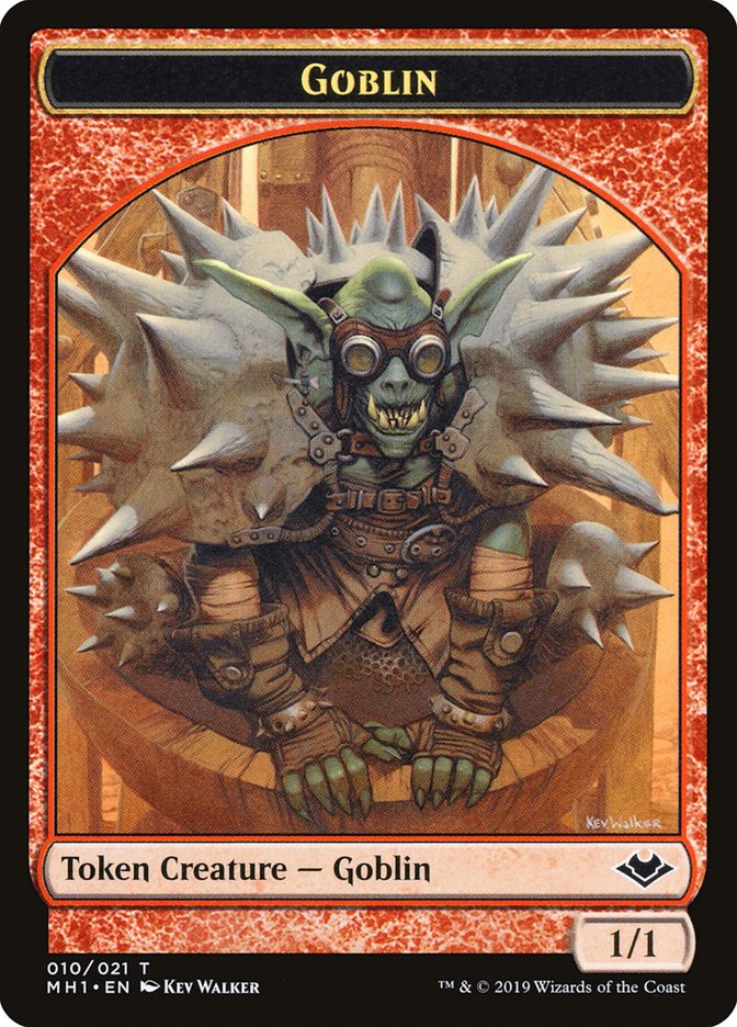 Goblin (010) // Wrenn and Six Emblem Double-Sided Token [Modern Horizons Tokens] | Exor Games Truro