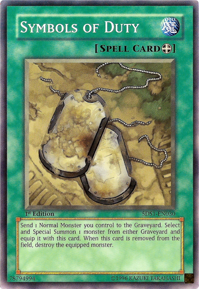 Symbols of Duty [5DS1-EN030] Common | Exor Games Truro