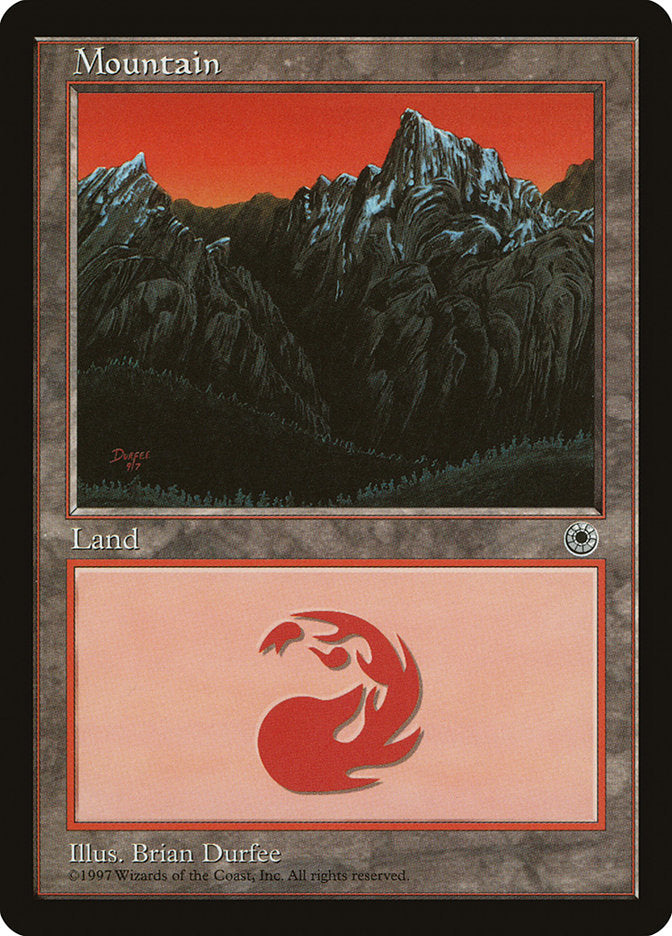 Mountain (9/7 Signature / Peak on Left) [Portal] | Exor Games Truro