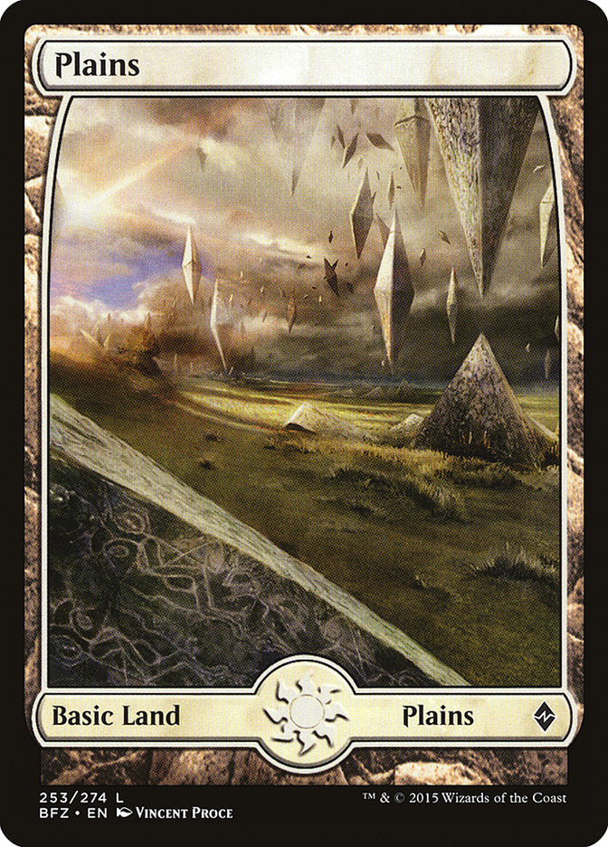 Plains (253) (Full Art) [Battle for Zendikar] | Exor Games Truro