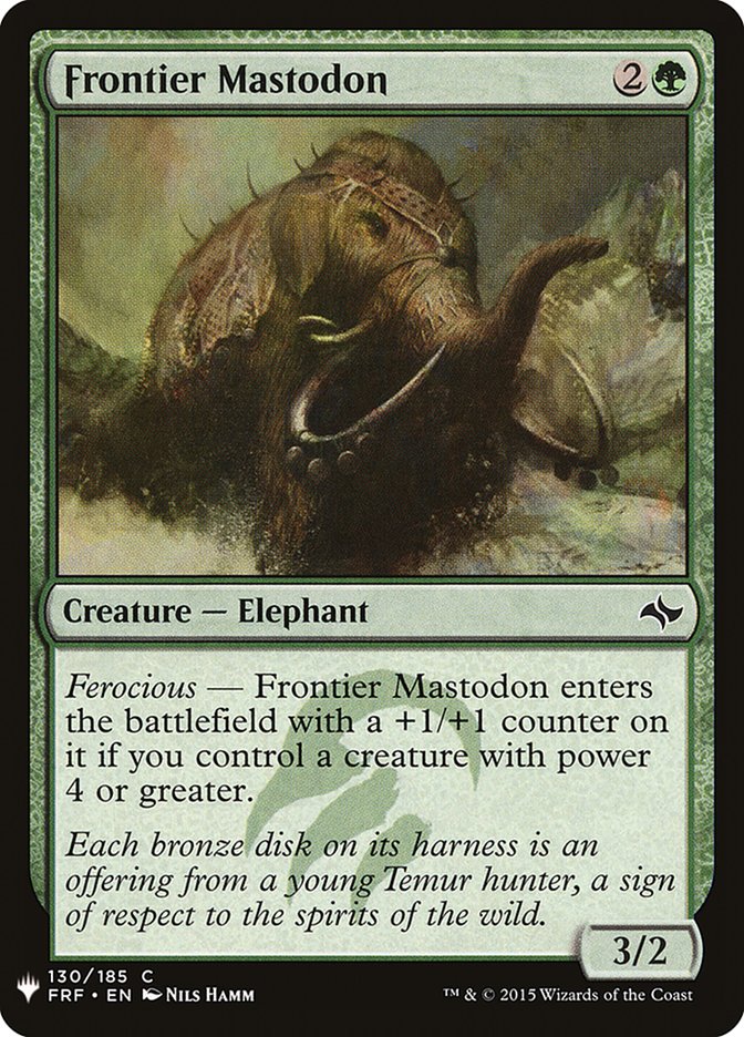 Frontier Mastodon [Mystery Booster] | Exor Games Truro