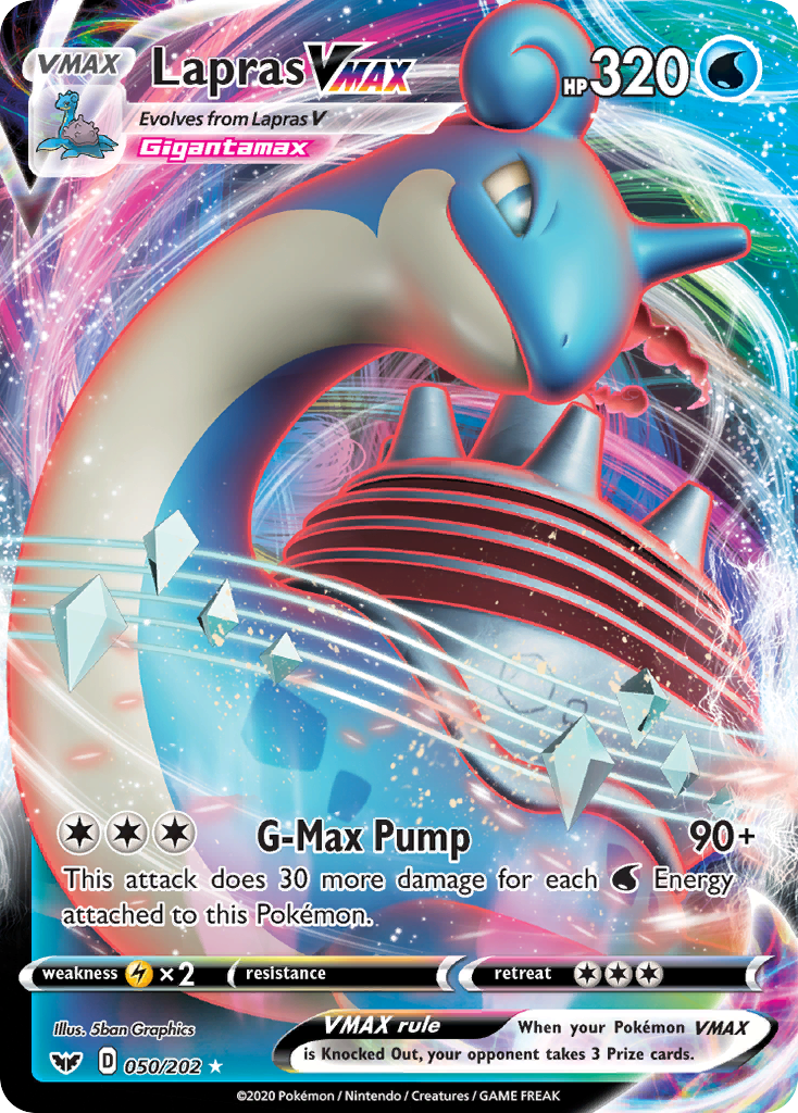 Lapras VMAX (050/202) [Sword & Shield: Base Set] | Exor Games Truro