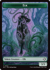 Elk // Emblem - Oko, Shadowmoor Scion Double-Sided Token [Lorwyn Eclipsed Tokens] | Exor Games Truro
