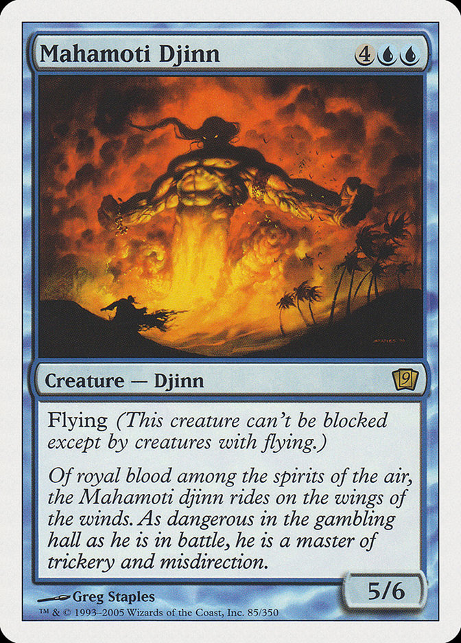 Mahamoti Djinn (9th Edition) [Oversize Cards] | Exor Games Truro