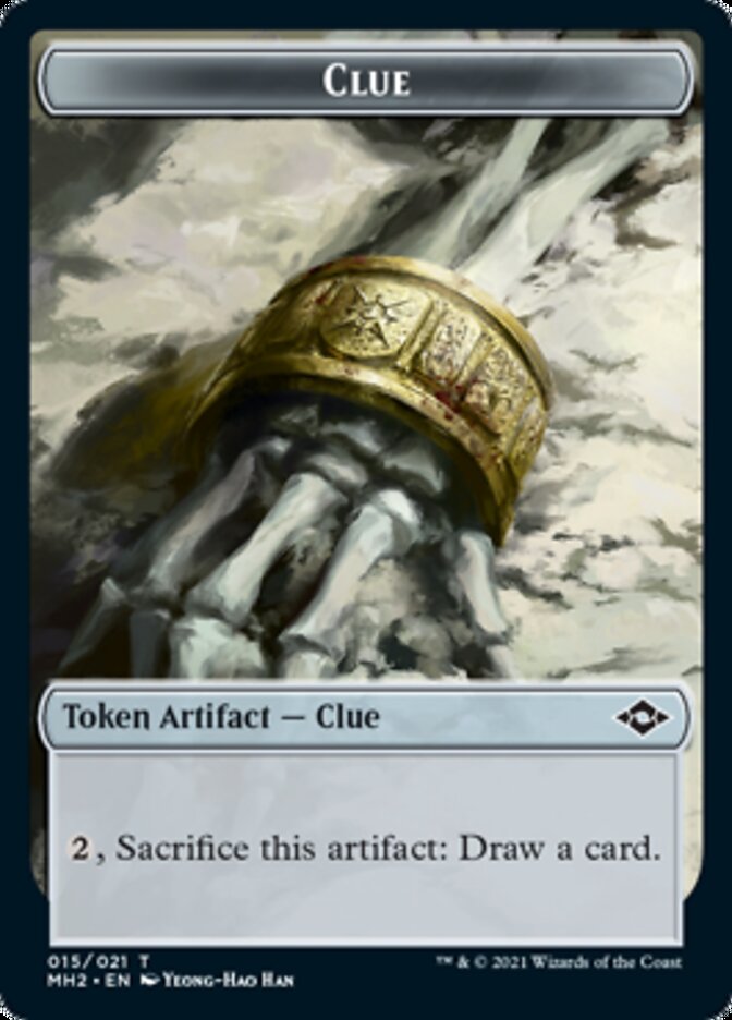 Clue (15) // Thopter Double-Sided Token [Modern Horizons 2 Tokens] | Exor Games Truro