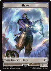 Human Soldier // Hero (0008) Double-Sided Token [FINAL FANTASY Commander Tokens] | Exor Games Truro