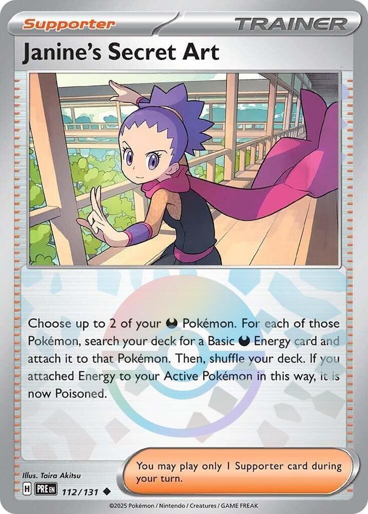 Janine's Secret Art (112/131) (Poke Ball Pattern) [Scarlet & Violet: Prismatic Evolutions] | Exor Games Truro