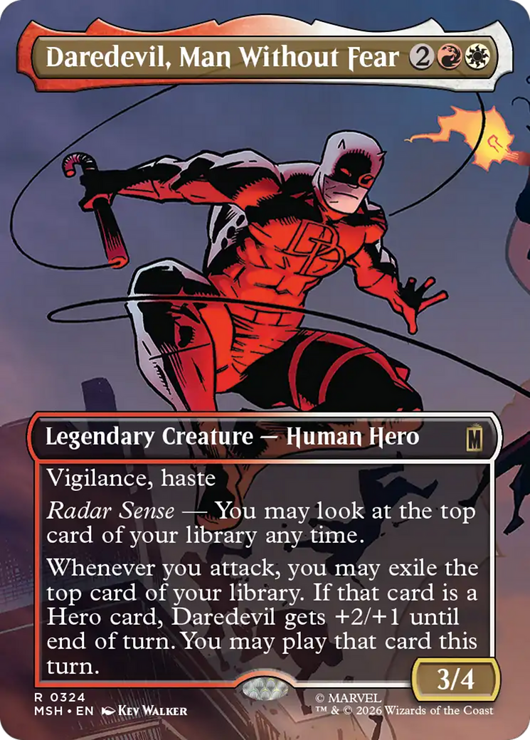 Daredevil, Man Without Fear (Borderless) (0324) [Marvel Super Heroes] | Exor Games Truro
