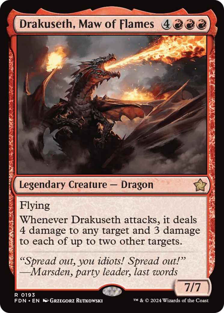 Drakuseth, Maw of Flames [Foundations] | Exor Games Truro