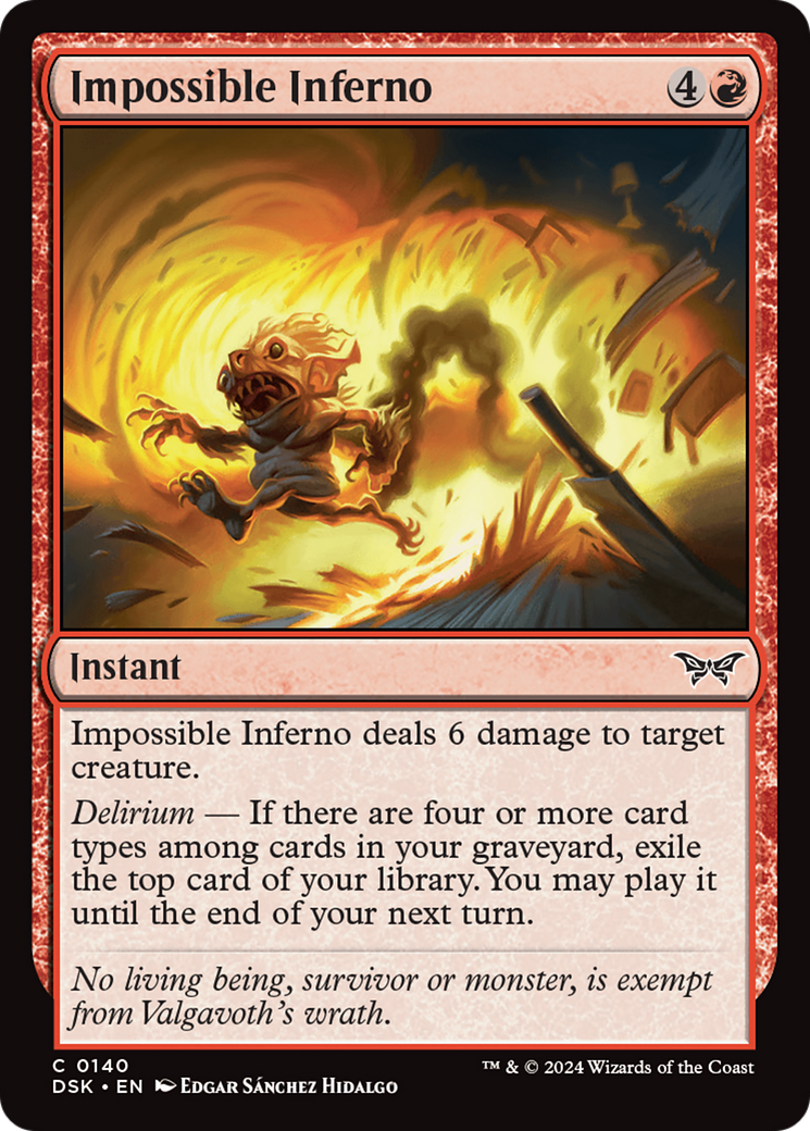 Impossible Inferno [Duskmourn: House of Horror] | Exor Games Truro