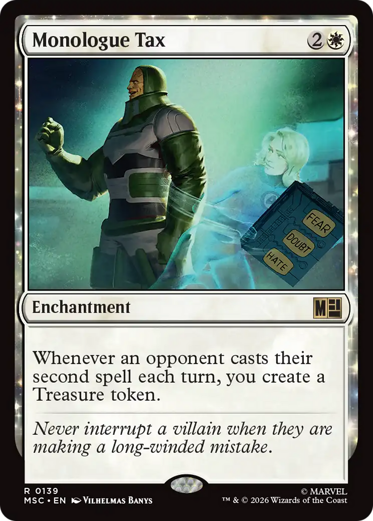 Monologue Tax (Surge Foil) [Marvel Super Heroes Commander] | Exor Games Truro