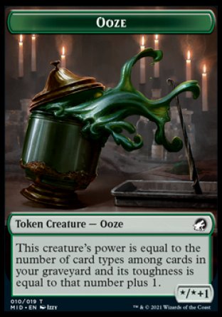 Human // Ooze Double-Sided Token [Innistrad: Midnight Hunt Tokens] | Exor Games Truro