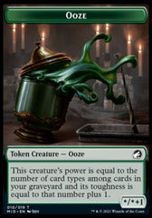 Human // Ooze Double-Sided Token [Innistrad: Midnight Hunt Tokens] | Exor Games Truro