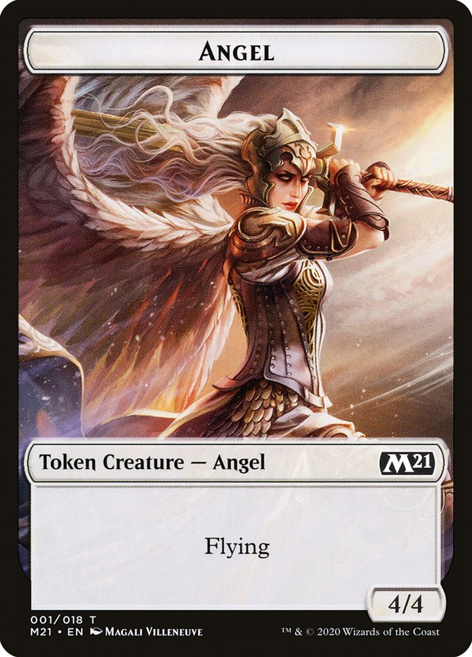 Angel Token [Core Set 2021 Tokens] | Exor Games Truro