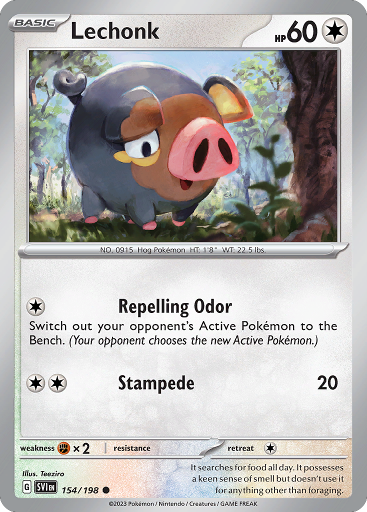 Lechonk (154/198) (Theme Deck Exclusive) [Scarlet & Violet: Base Set] | Exor Games Truro
