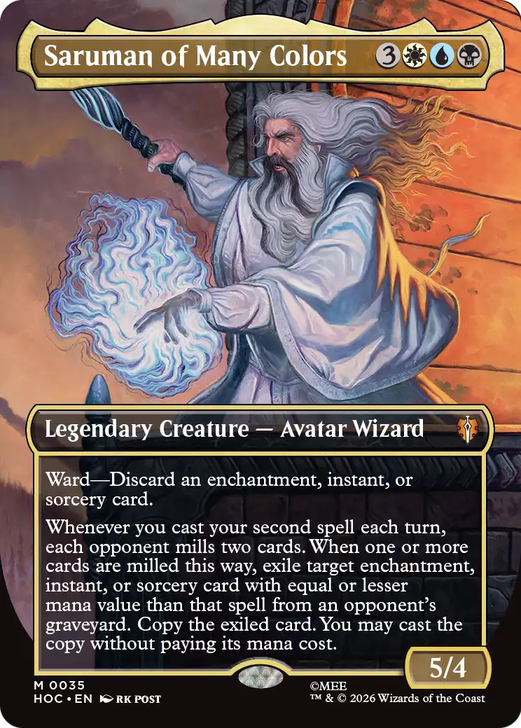 Saruman of Many Colors (Borderless) [The Hobbit: Eternal-Legal] | Exor Games Truro