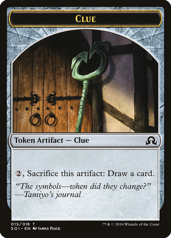 Clue Token (015/018) [Shadows over Innistrad Tokens] | Exor Games Truro