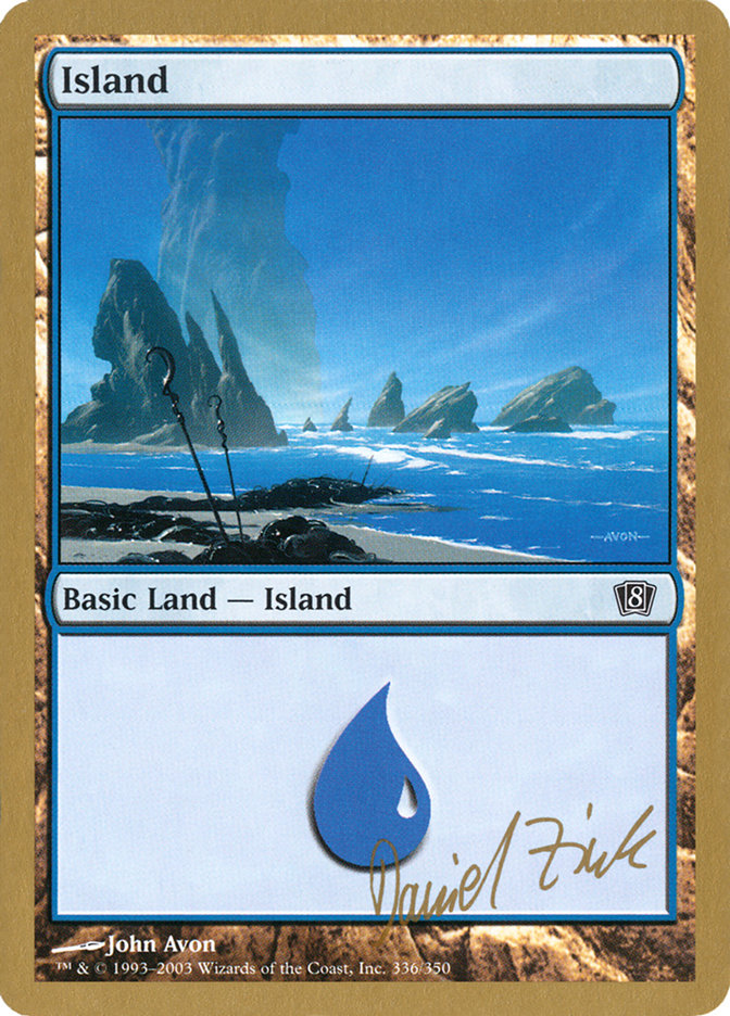 Island (dz336) (Daniel Zink) [World Championship Decks 2003] | Exor Games Truro