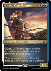 Hanna, Ship's Navigator (Foil Etched) [Commander Masters] | Exor Games Truro