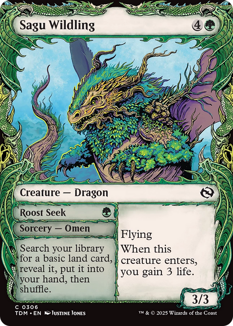 Sagu Wildling (Showcase) [Tarkir: Dragonstorm] | Exor Games Truro