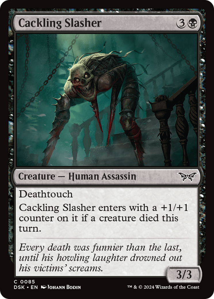 Cackling Slasher [Duskmourn: House of Horror] | Exor Games Truro