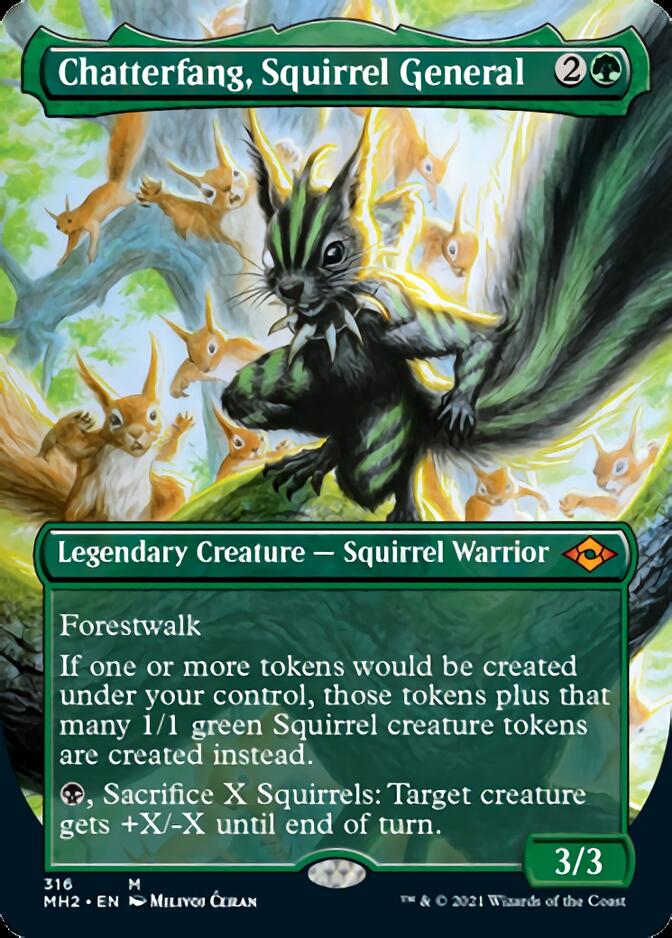 Chatterfang, Squirrel General (Borderless Alternate Art) [Modern Horizons 2] | Exor Games Truro