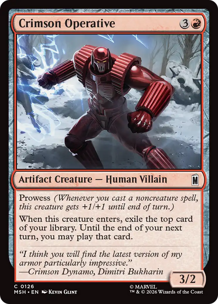 Crimson Operative [Marvel Super Heroes] | Exor Games Truro