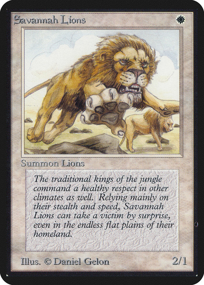 Savannah Lions [Alpha Edition] | Exor Games Truro