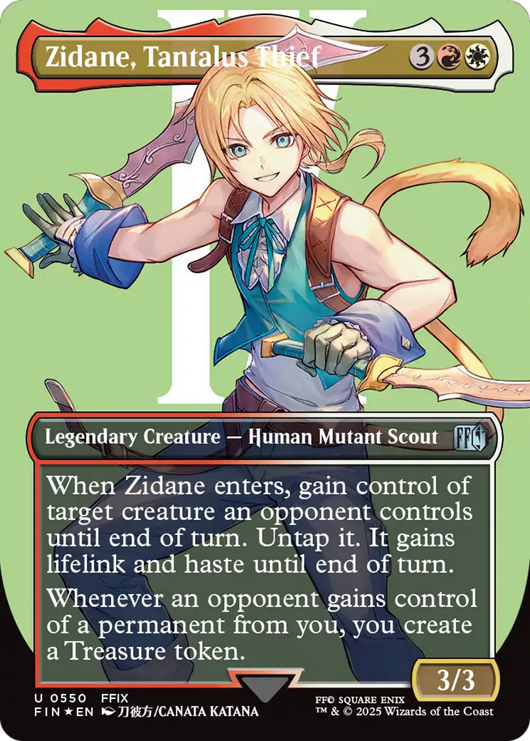 Zidane, Tantalus Thief (Borderless) (Surge Foil) [FINAL FANTASY] | Exor Games Truro