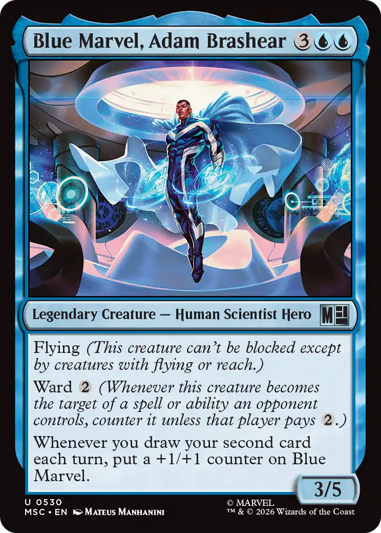 Blue Marvel, Adam Brashear [Marvel Super Heroes Commander] | Exor Games Truro