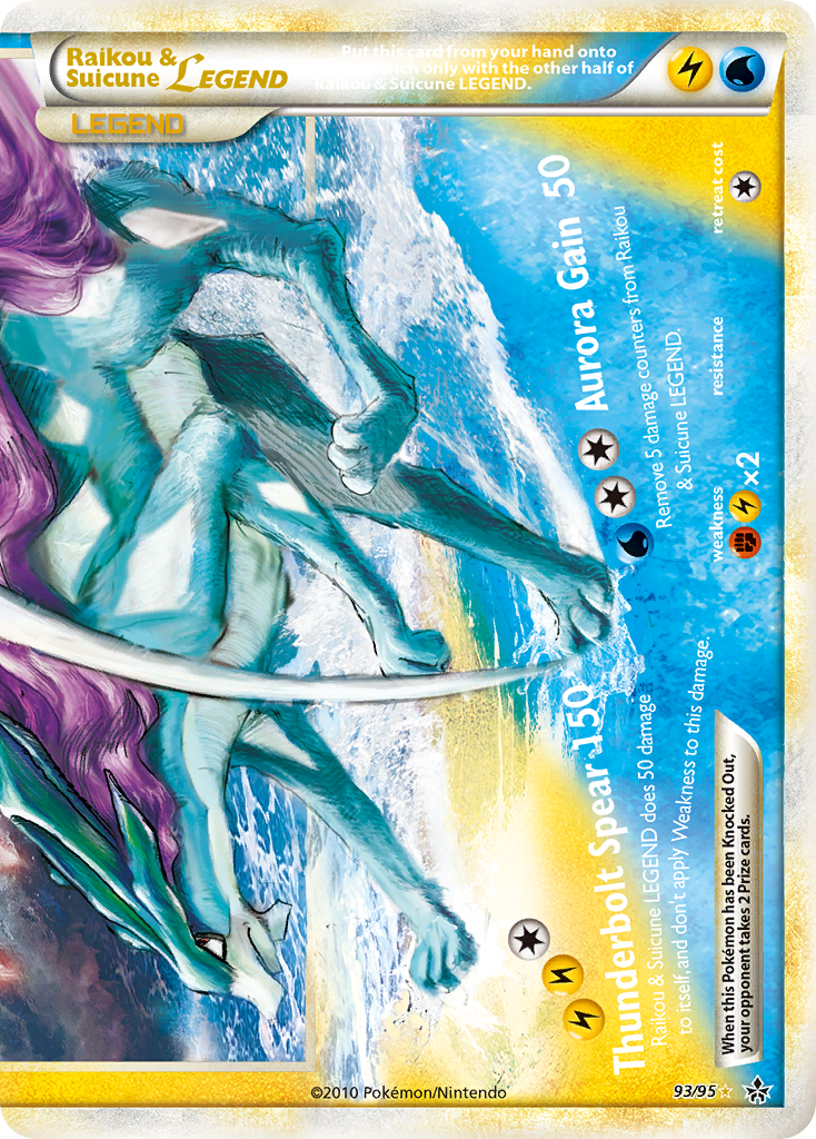 Raikou & Suicune LEGEND (93/95) [HeartGold & SoulSilver: Unleashed] | Exor Games Truro