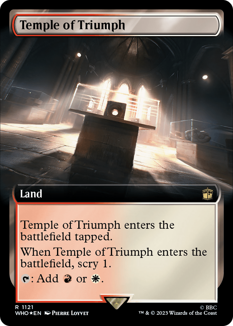 Temple of Triumph (Extended Art) (Surge Foil) [Doctor Who] | Exor Games Truro