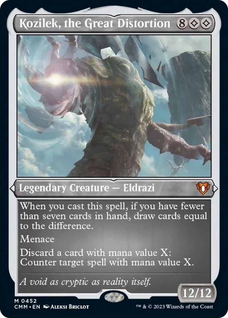 Kozilek, the Great Distortion (Foil Etched) [Commander Masters] | Exor Games Truro