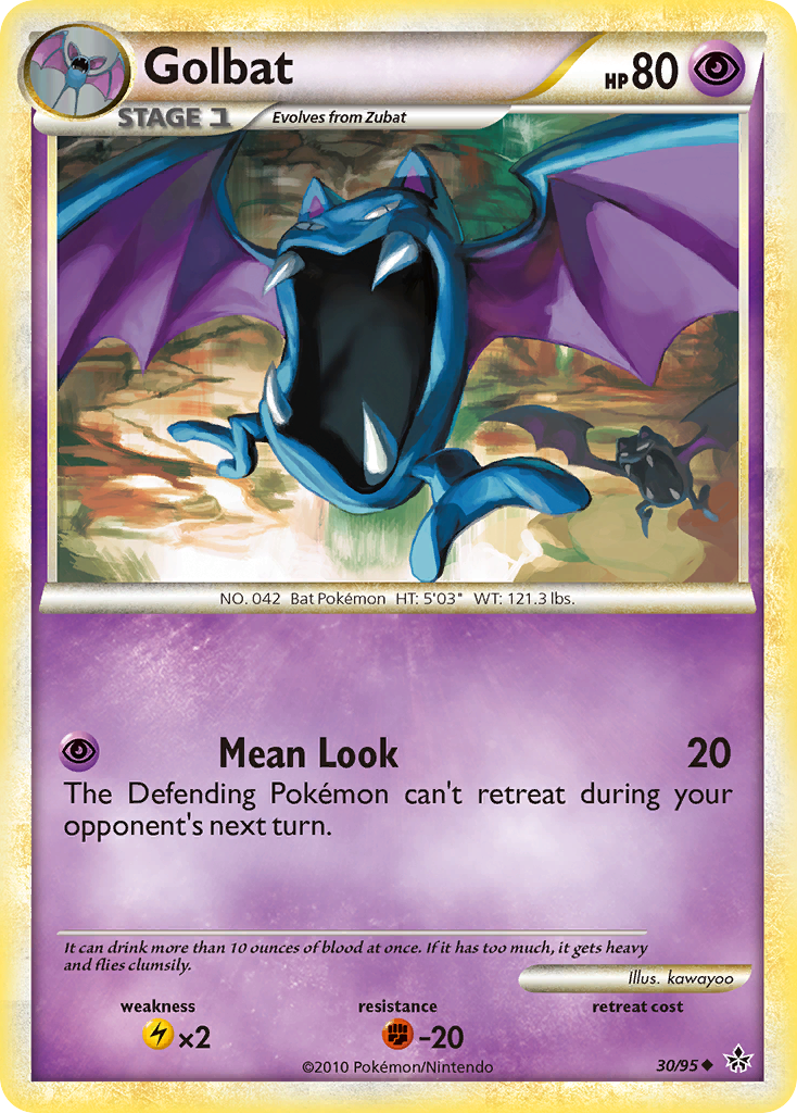 Golbat (30/95) [HeartGold & SoulSilver: Unleashed] | Exor Games Truro