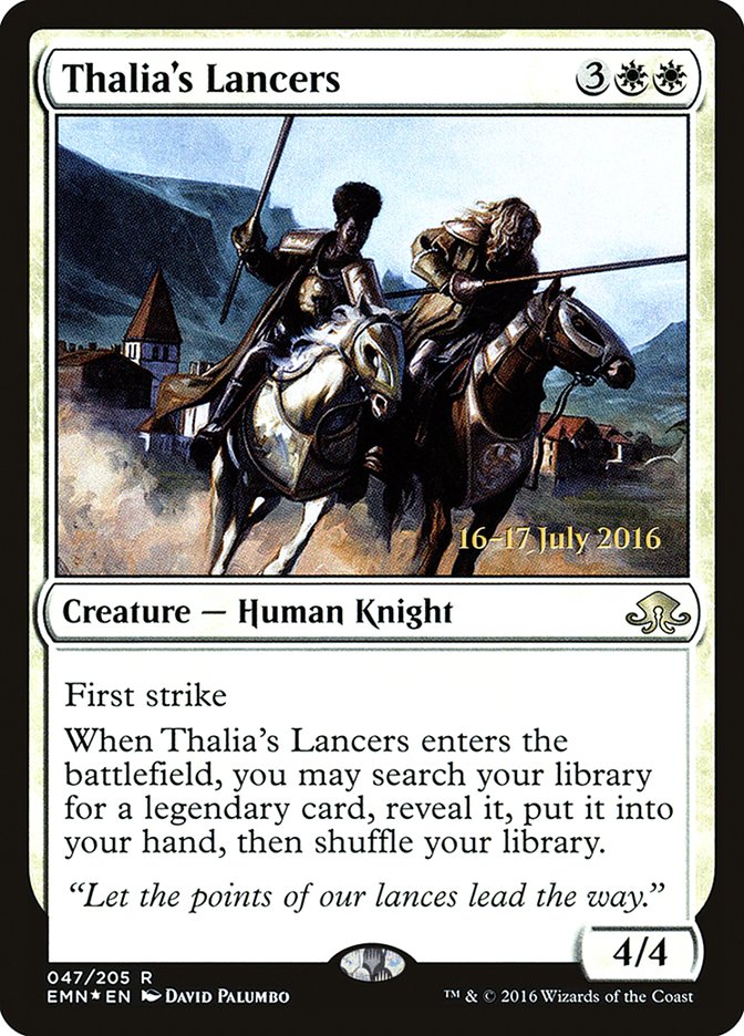 Thalia's Lancers [Eldritch Moon Prerelease Promos] | Exor Games Truro