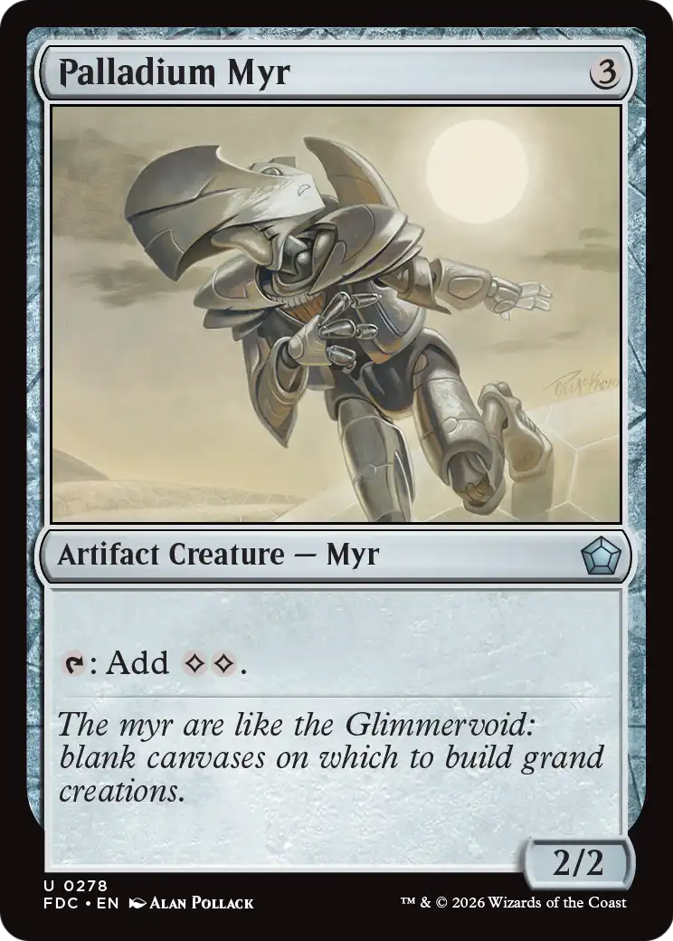 Palladium Myr [Foundations Commander] | Exor Games Truro