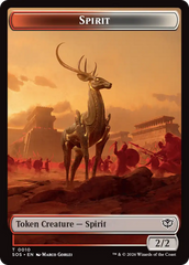 Copy // Spirit (0010) Double-Sided Token [Secrets of Strixhaven Tokens] | Exor Games Truro