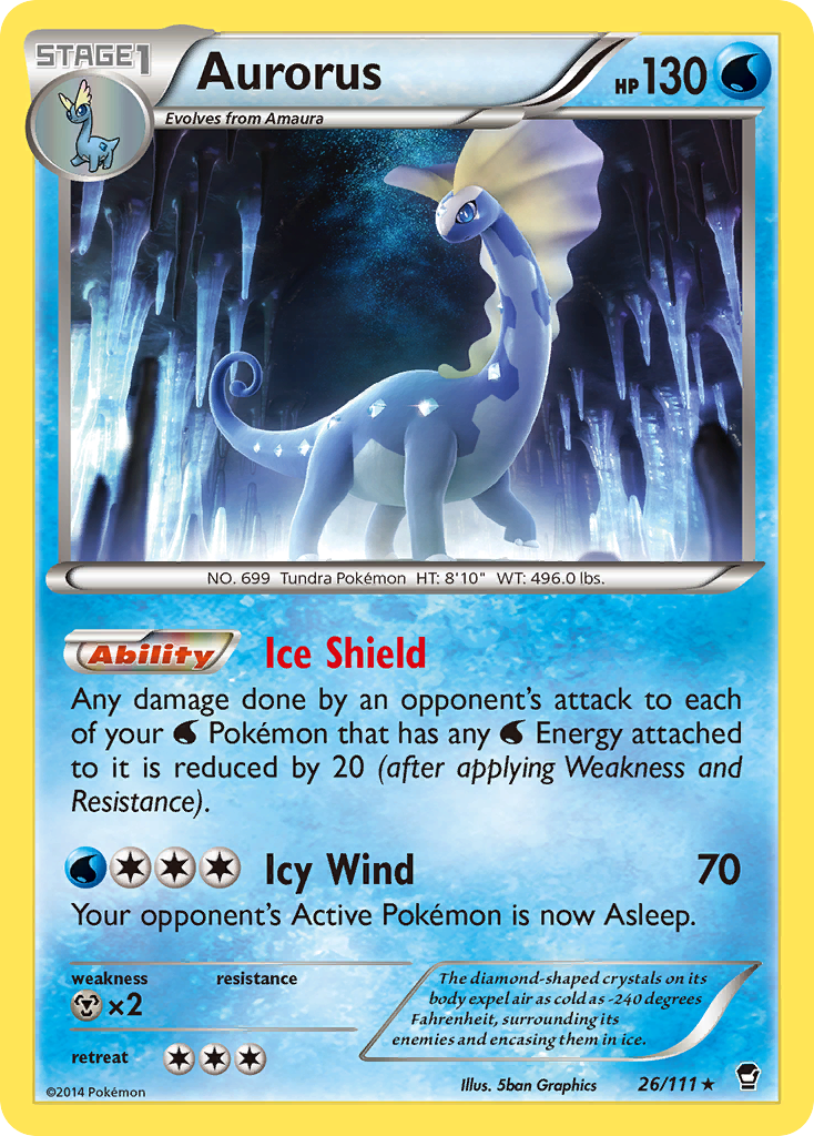 Aurorus (26/111) [XY: Furious Fists] | Exor Games Truro