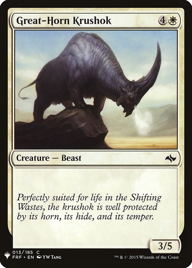 Great-Horn Krushok [Mystery Booster] | Exor Games Truro