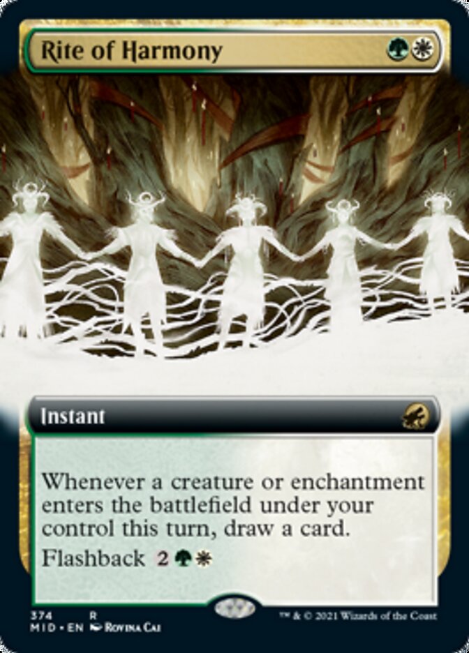 Rite of Harmony (Extended Art) [Innistrad: Midnight Hunt] | Exor Games Truro