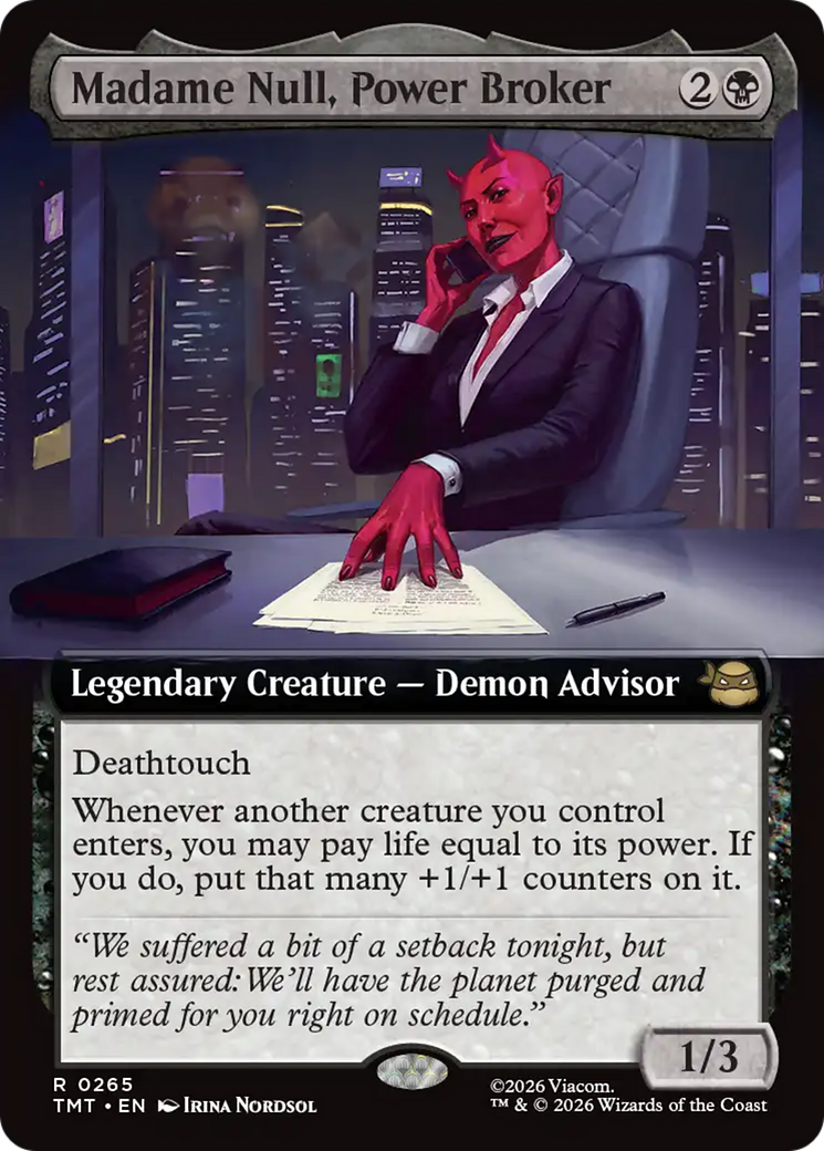 Madame Null, Power Broker (Extended Art) [Teenage Mutant Ninja Turtles] | Exor Games Truro