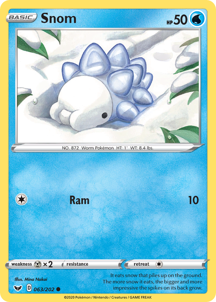 Snom (063/202) [Sword & Shield: Base Set] | Exor Games Truro