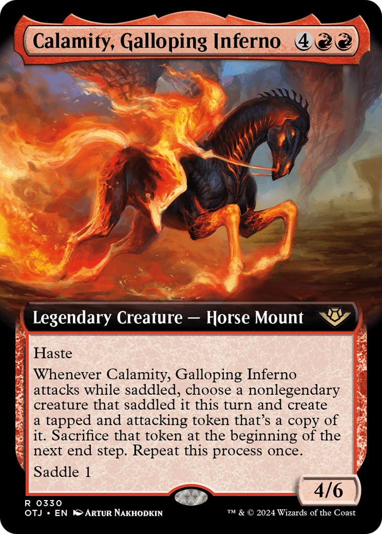 Calamity, Galloping Inferno (Extended Art) [Outlaws of Thunder Junction] | Exor Games Truro