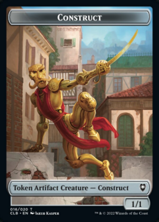 Treasure // Construct Double-Sided Token [Commander Legends: Battle for Baldur's Gate Tokens] | Exor Games Truro