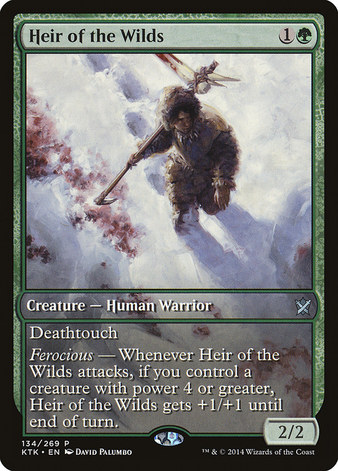 Heir of the Wilds (Game Day) (Extended Art) [Khans of Tarkir Promos] | Exor Games Truro